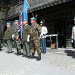 Během ceremonie Modrých baretů 2016, Schwarzenberská granátnická garda