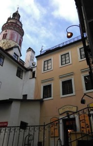 Rodný dům Franze Bürgera pod zámeckou věží