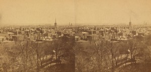 Panorama města Filadelfie z roku 1897, kde se konala ve stejném roce premiéra Hořického pašijového filmu, Foto/zdroj: Wikimedia