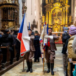 Vévodské rekviem v Českém Krumlově, 18. ledna 2024, pohřeb JJ Karla Jana ze Schwarzenbergu, Schwarzenberská granátnická garda, Foto/zdroj: Lubor Mrázek